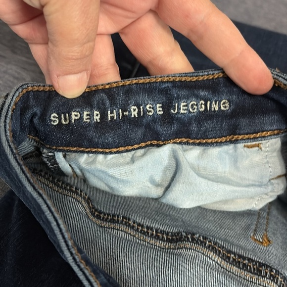 American Eagle Women’s Size 12 Long Super High Rise Jegging Ne(X)t Lvl Stretch - Picture 5 of 8